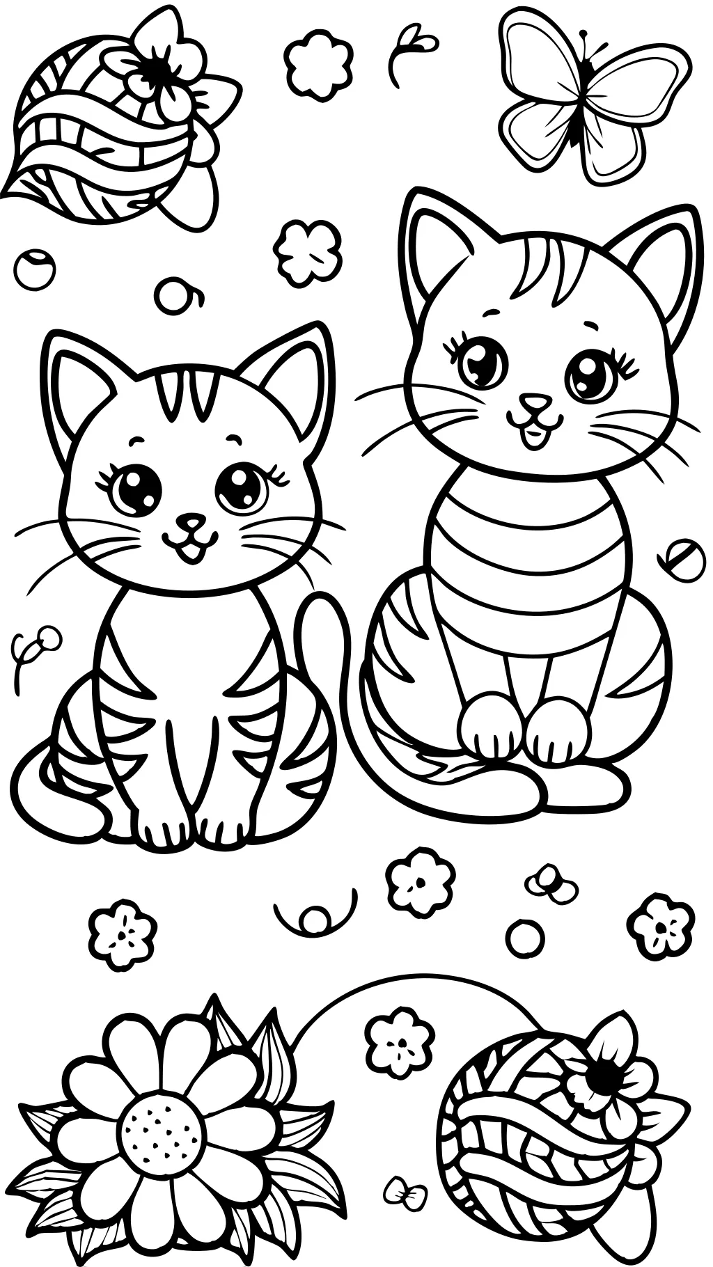 coloriages de chaton imprimables